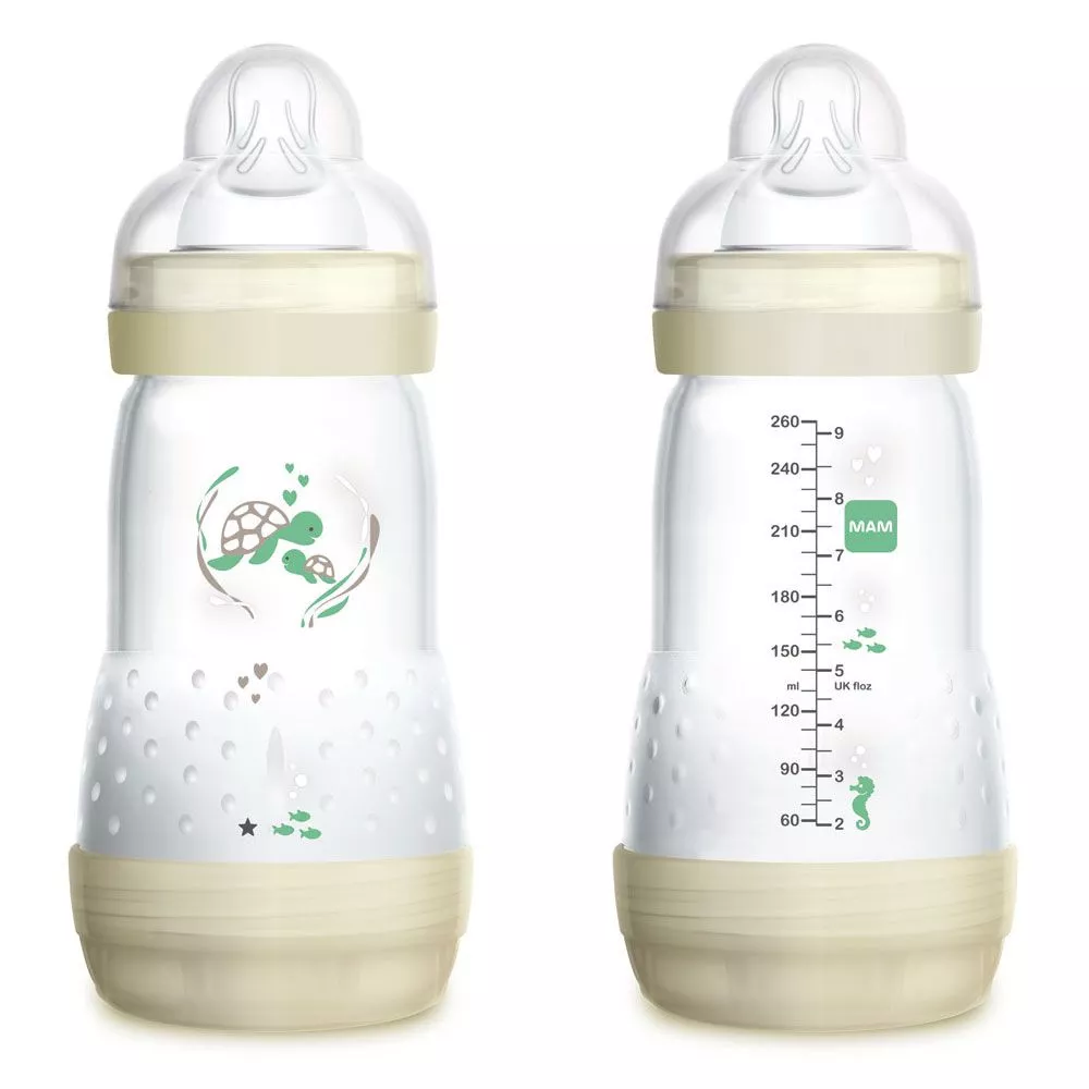 MAM - Easy Active Baby Bottle - Biberon Con Tettarella In Silicone Da 330  Ml Fantasie Maschili Assortite