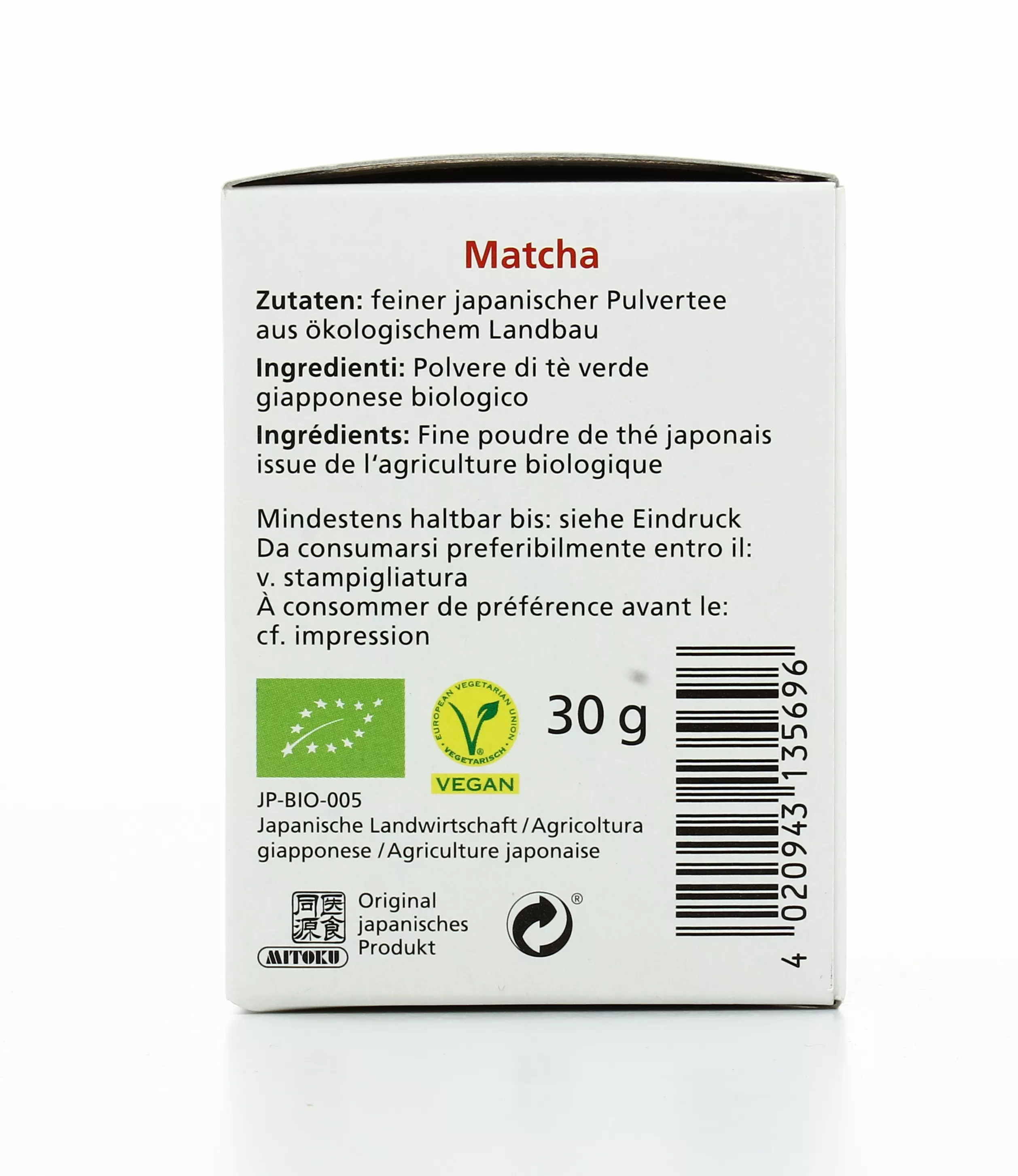 Matcha tè verde biologico in polvere giapponese Super Premium