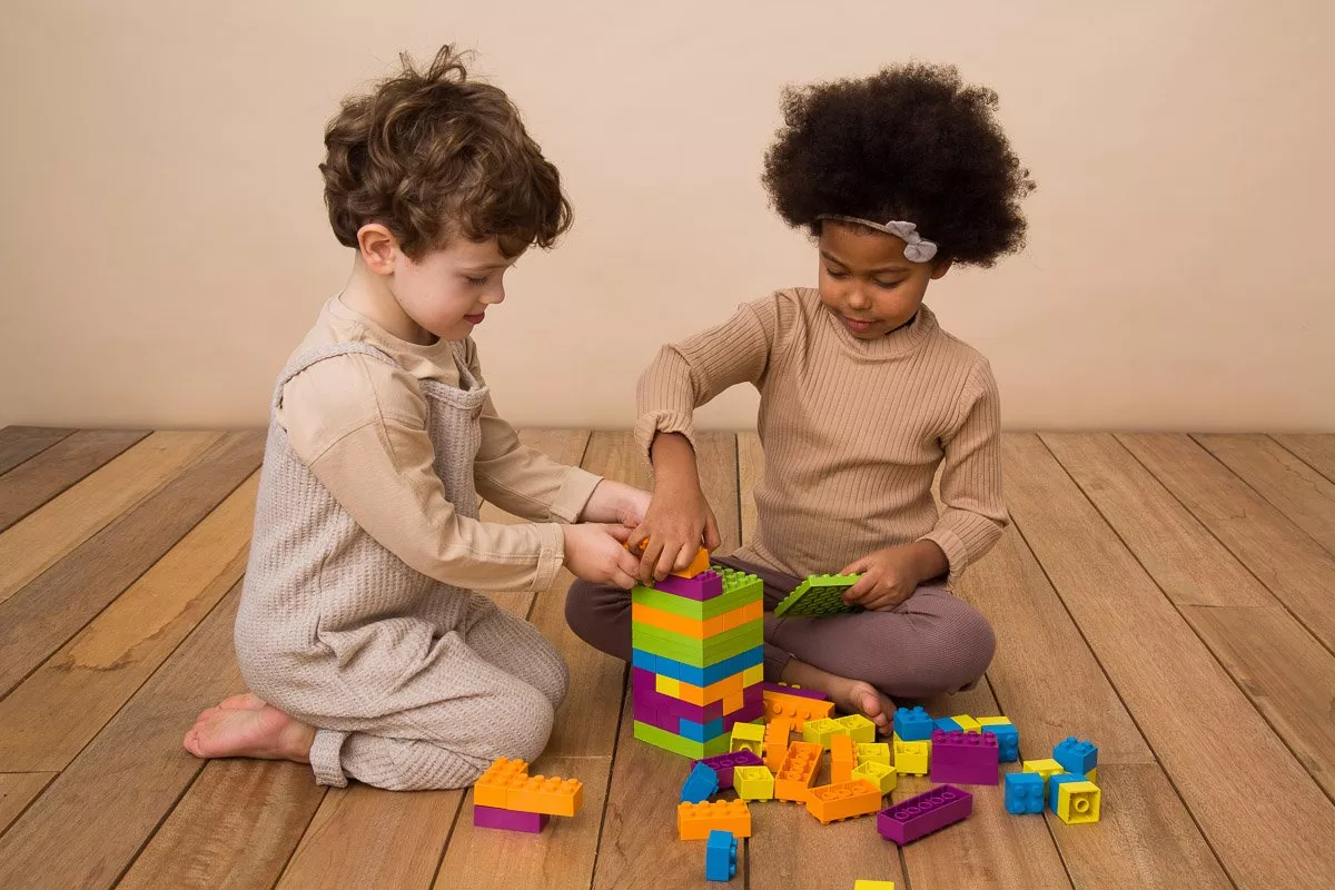 Blocchi in Legno per Bambini (Barattolo) - Joueco